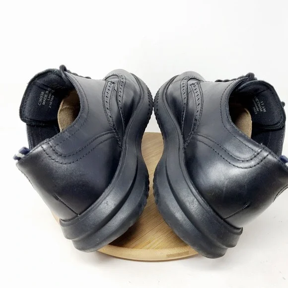 Cole Haan OriginalGrand Shoes Mens 11.5 Triple Black Wingtip Oxford Sneaker - Picture 9 of 14